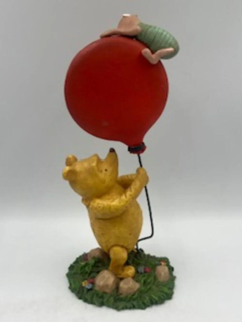 Vintage Disney Winnie the Pooh Figurine Photo Frame with Piglet Resin Ron Lee
